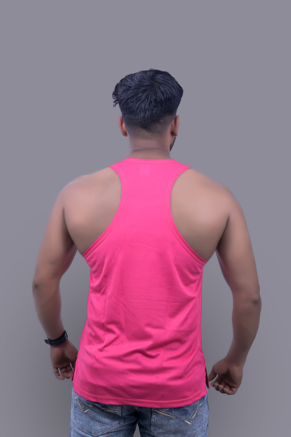 Classical Pink Gym Fitness and Sports Vest