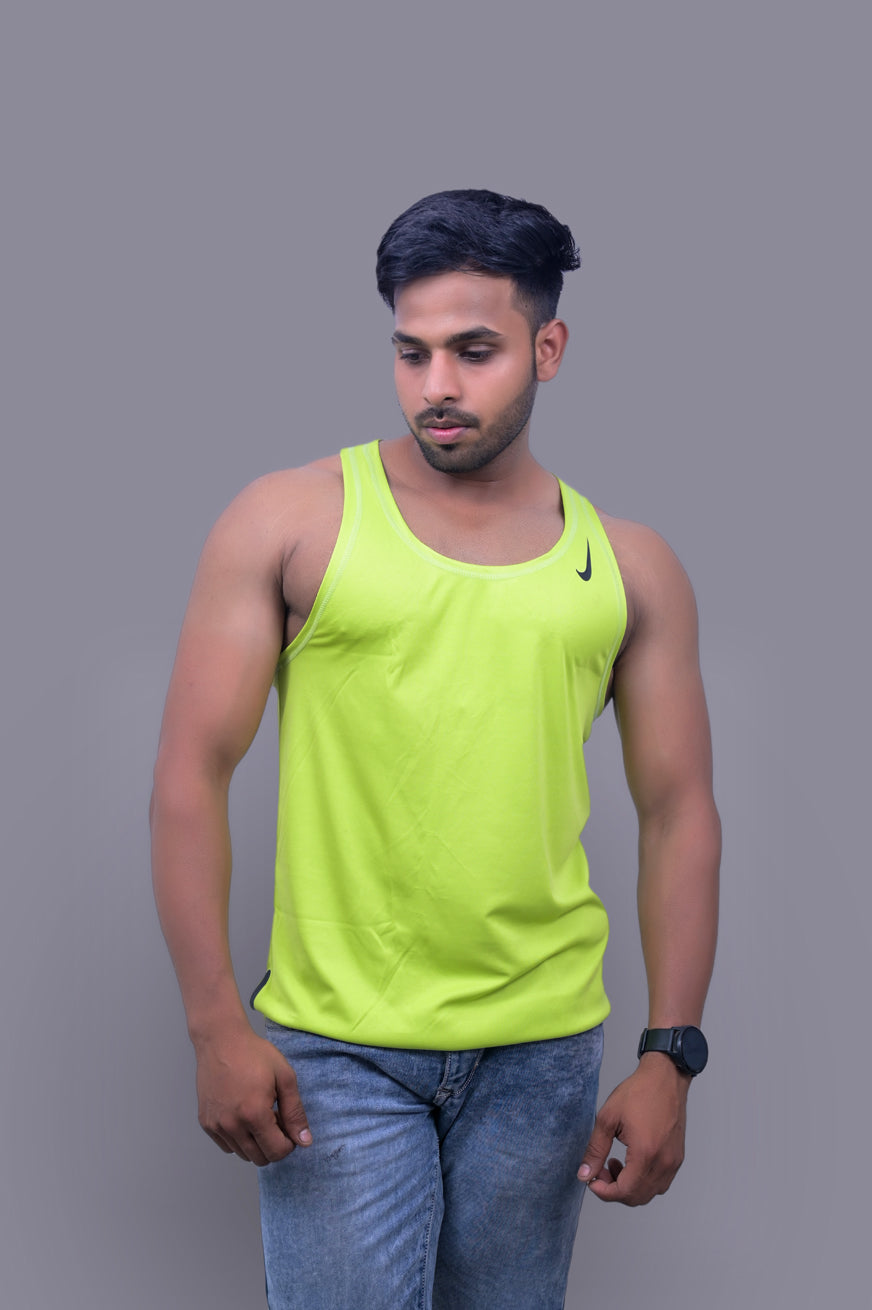 Classical Parrot Green Sando Vest