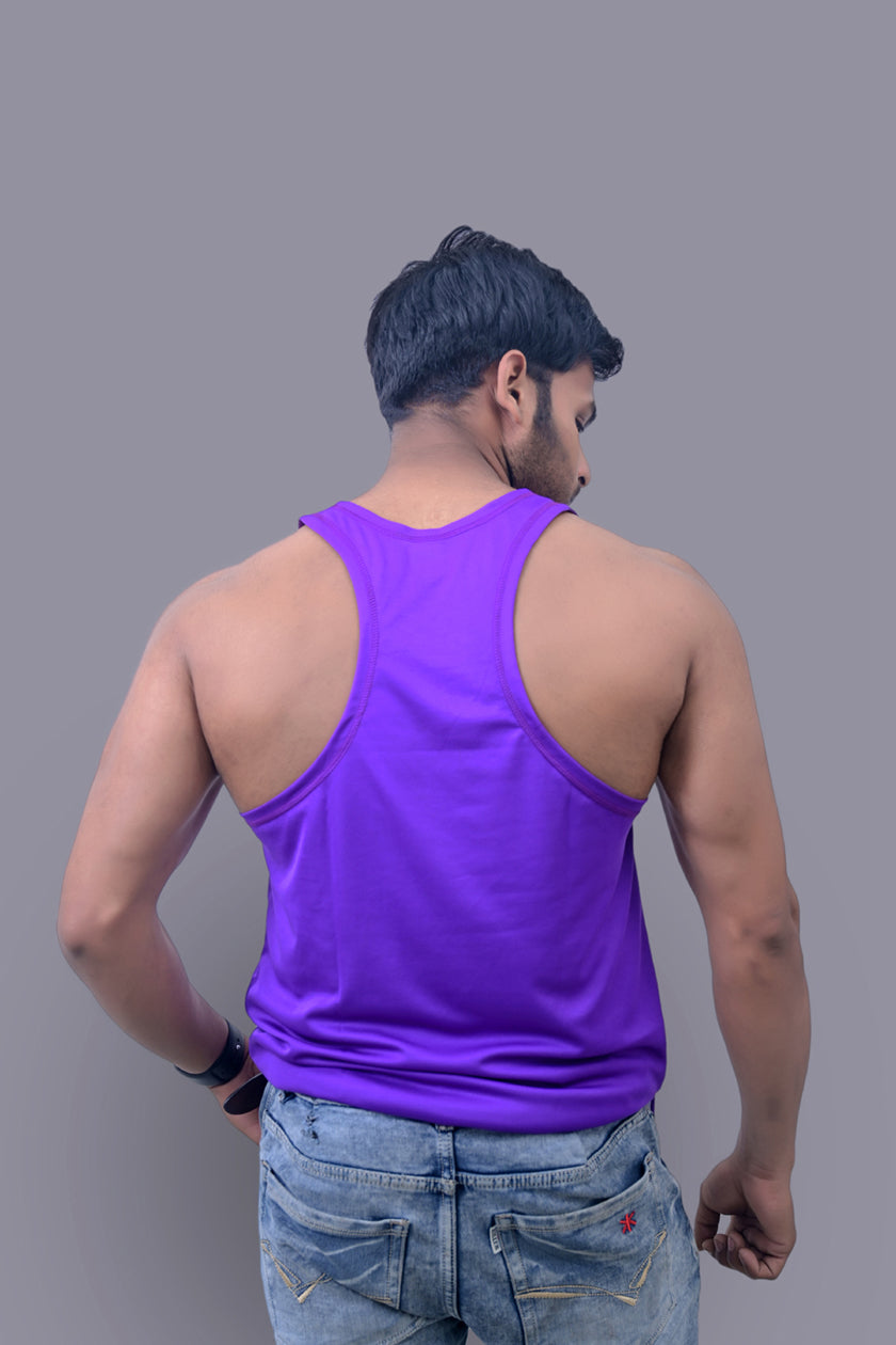 Purple Gym Fitness and Sports Vest