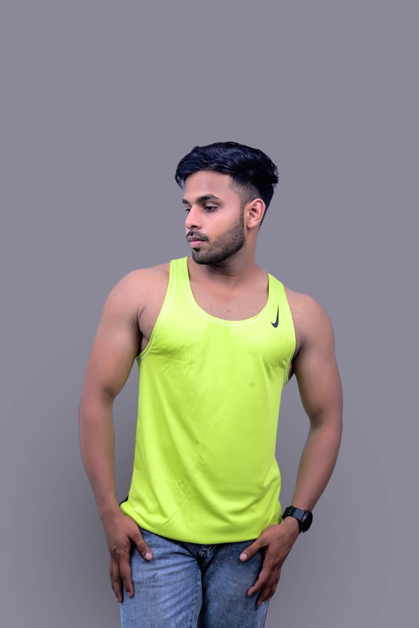 Classical Parrot Green Sando Vest