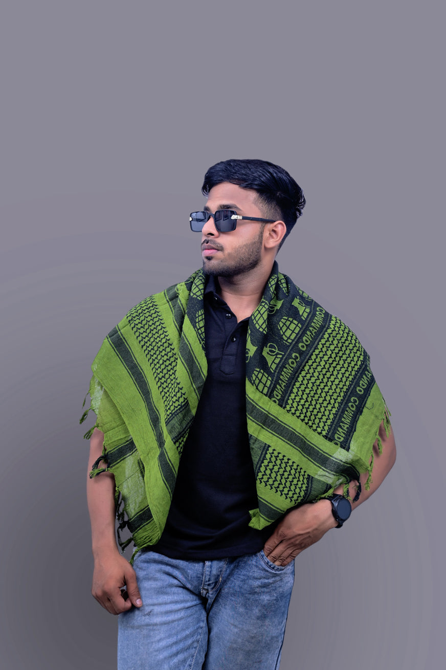 Olive Premium Green Commando Scarf