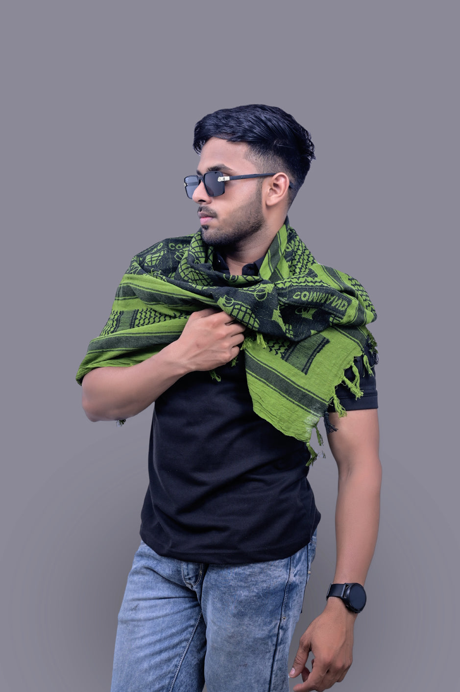 Olive Premium Green Commando Scarf