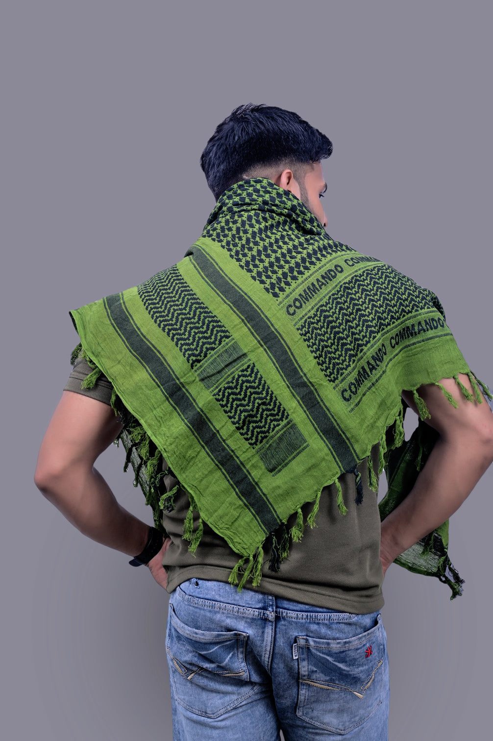 Olive Green Commando Scarf