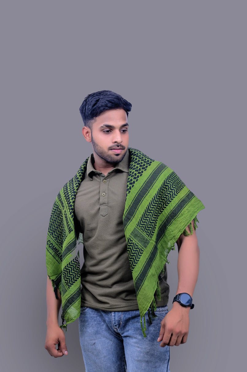 Olive Green Commando Scarf