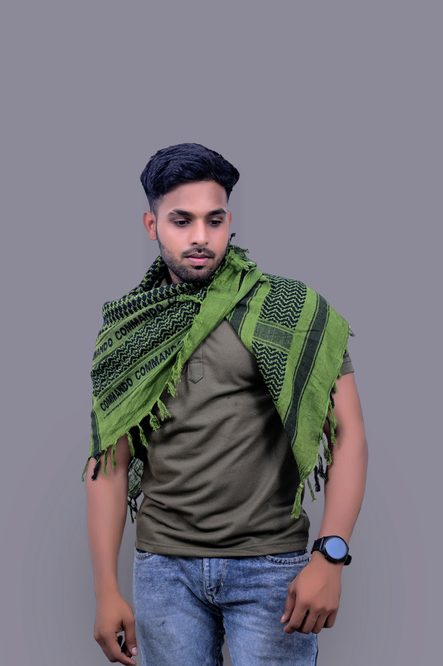 Olive Green Commando Scarf