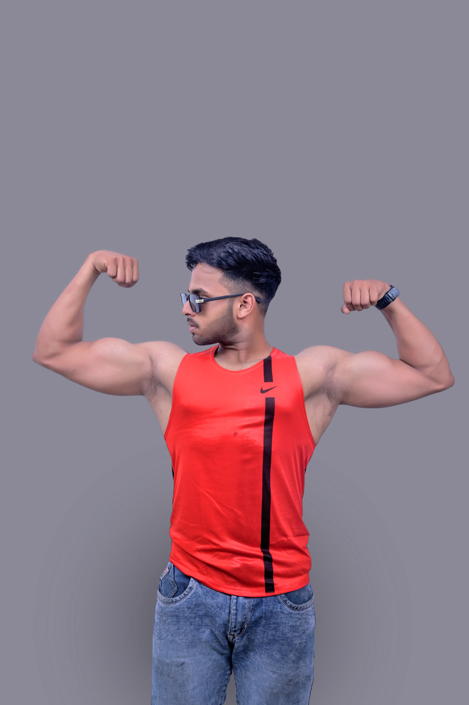 Classical Red Sando Vest