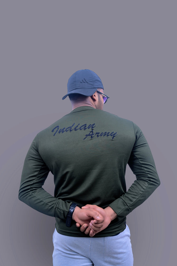 Indian Army Full Sleeves Tshirt with Logo