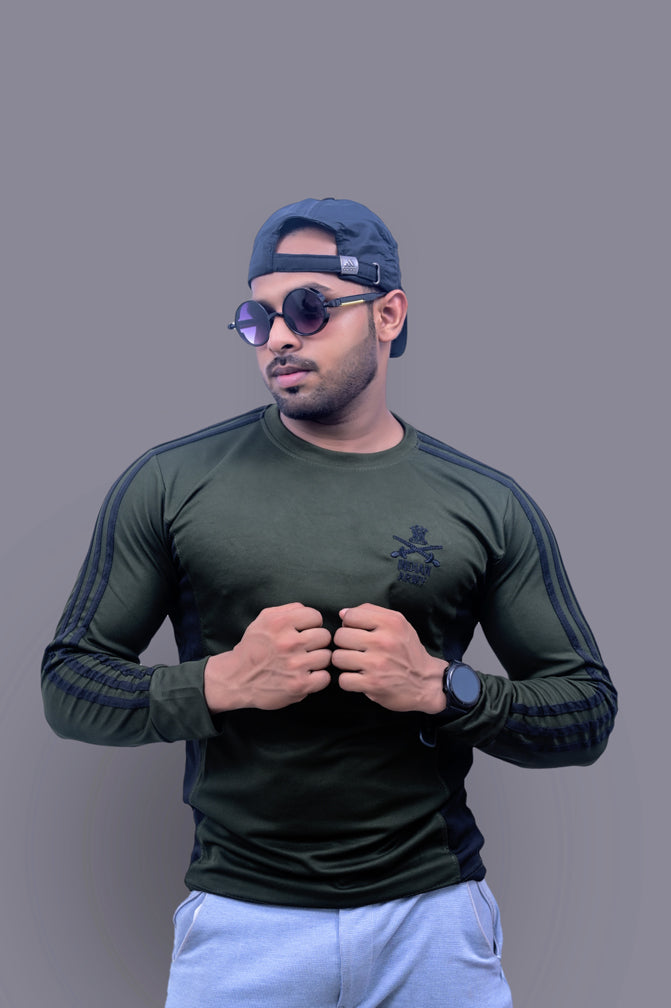 Indian Army Full Sleeves Tshirt with Logo