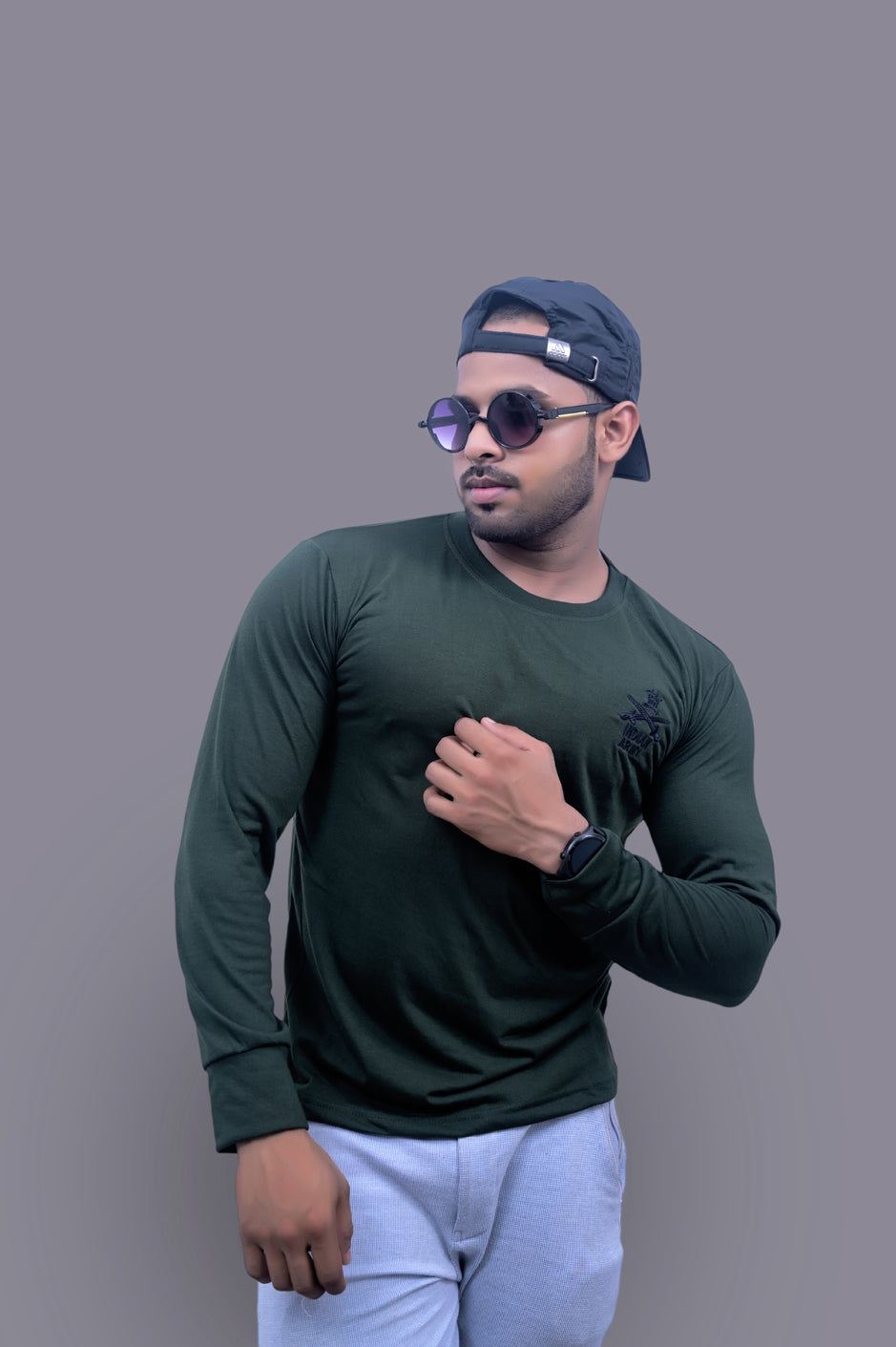 Indian Army Full Sleeve Green Tshirt