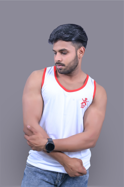 White Indian Army Sando Vest