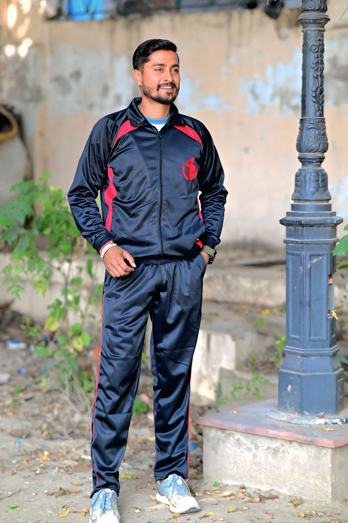 Premium Army Lover Track Suit – Black Red