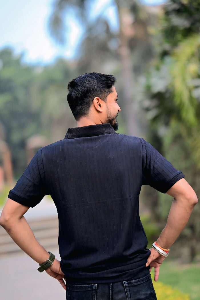 Premium Black Half Sleeve Polo T-Shirt