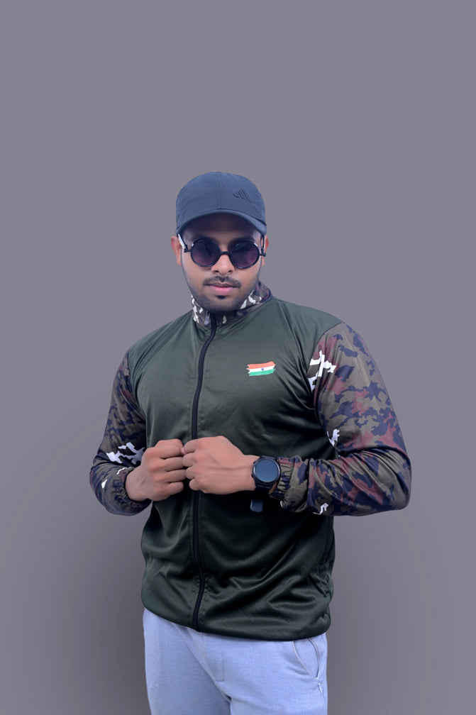Military Upper with Indian Flag