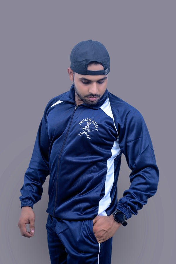 Indian Army Blue White Track Suit