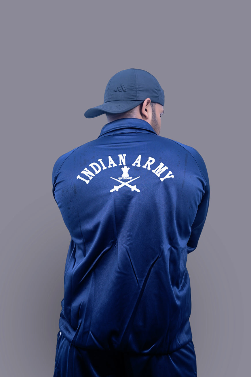 Indian Army Blue White Track Suit