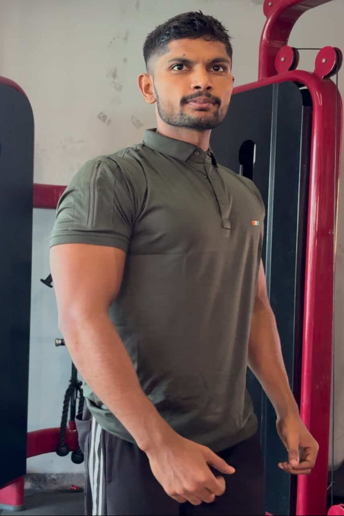 Imported Olive Green H/S Premium T-Shirt