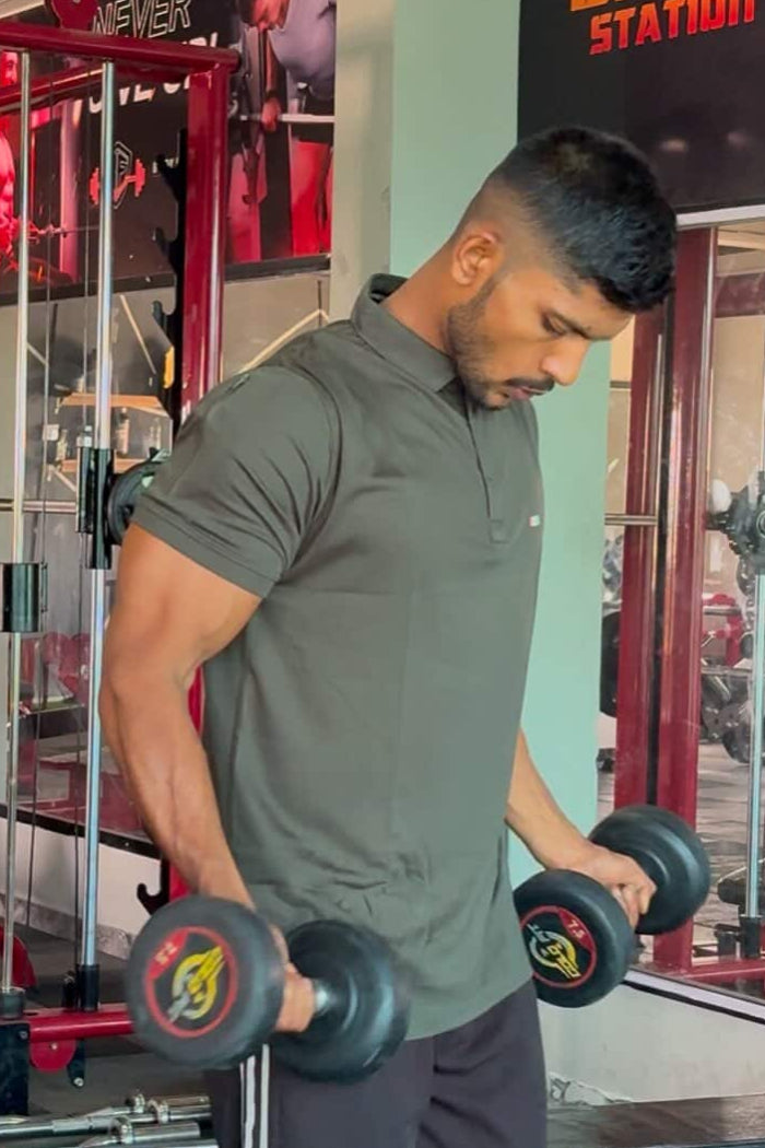 Imported Olive Green H/S Premium T-Shirt