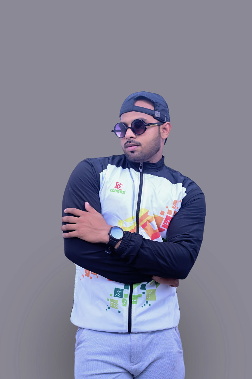 Khelo India Black White Upper