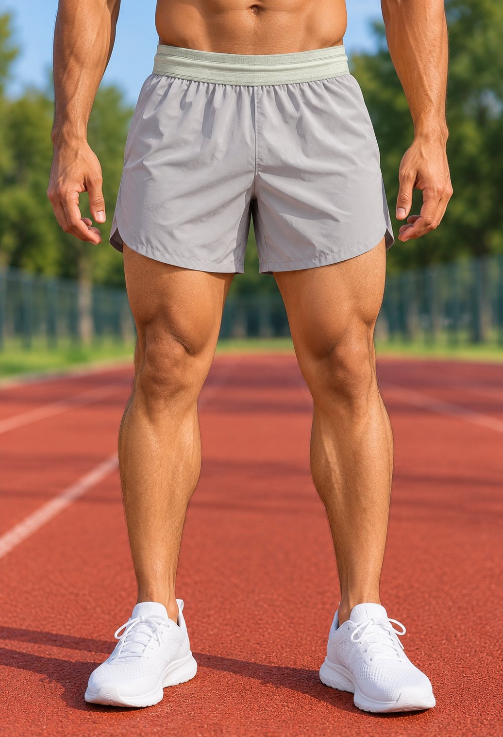 Light Grey Running Shorts