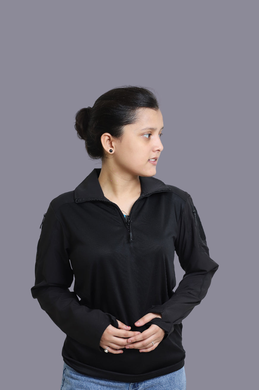 OG Full Sleeves Black Sports T-Shirts for Women