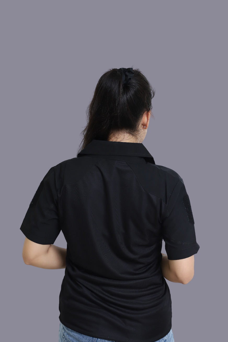 OG Half Sleeves Black Sports T-Shirts for Women