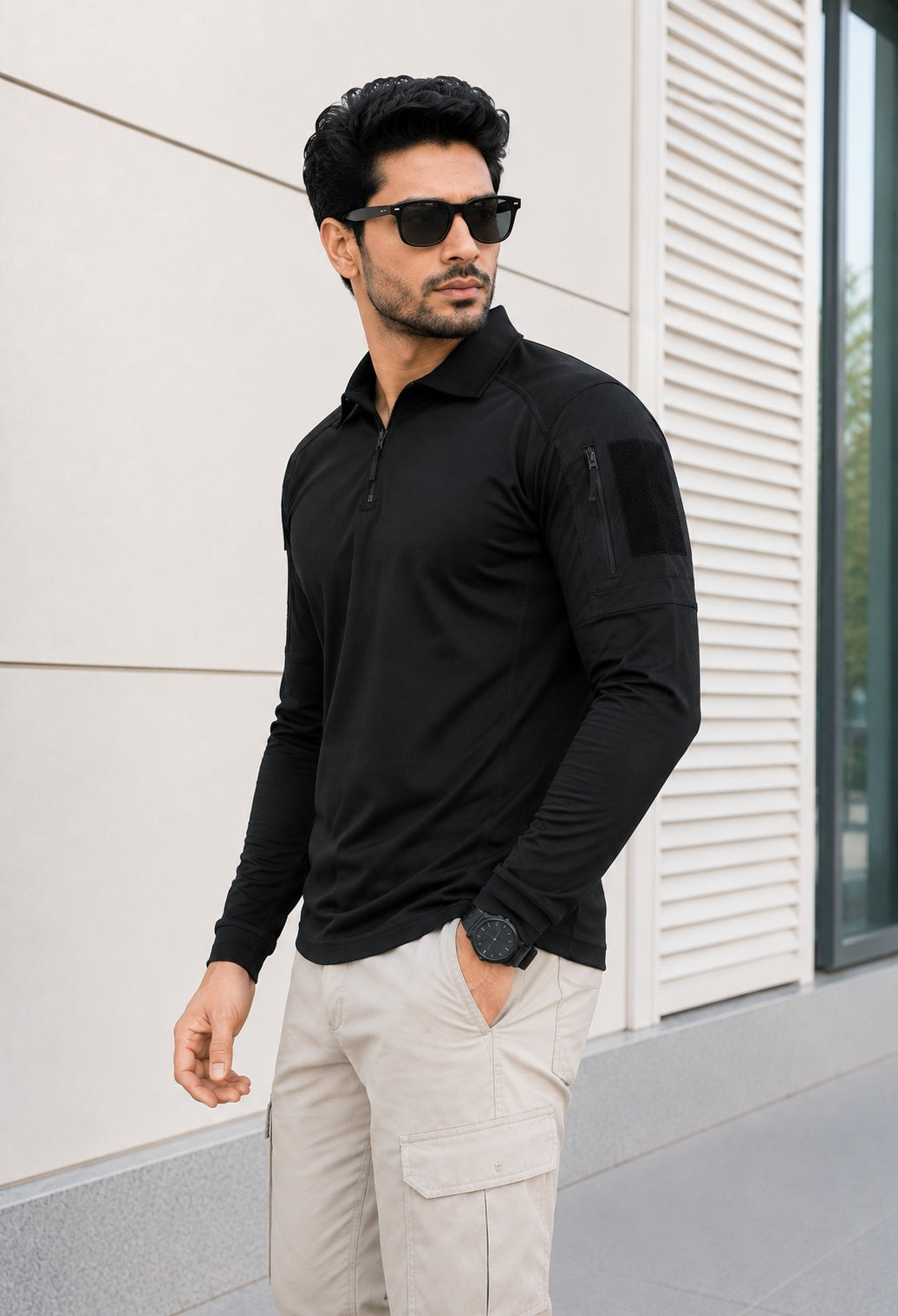 Officer Choice Black Full Sleeve T-Shirt