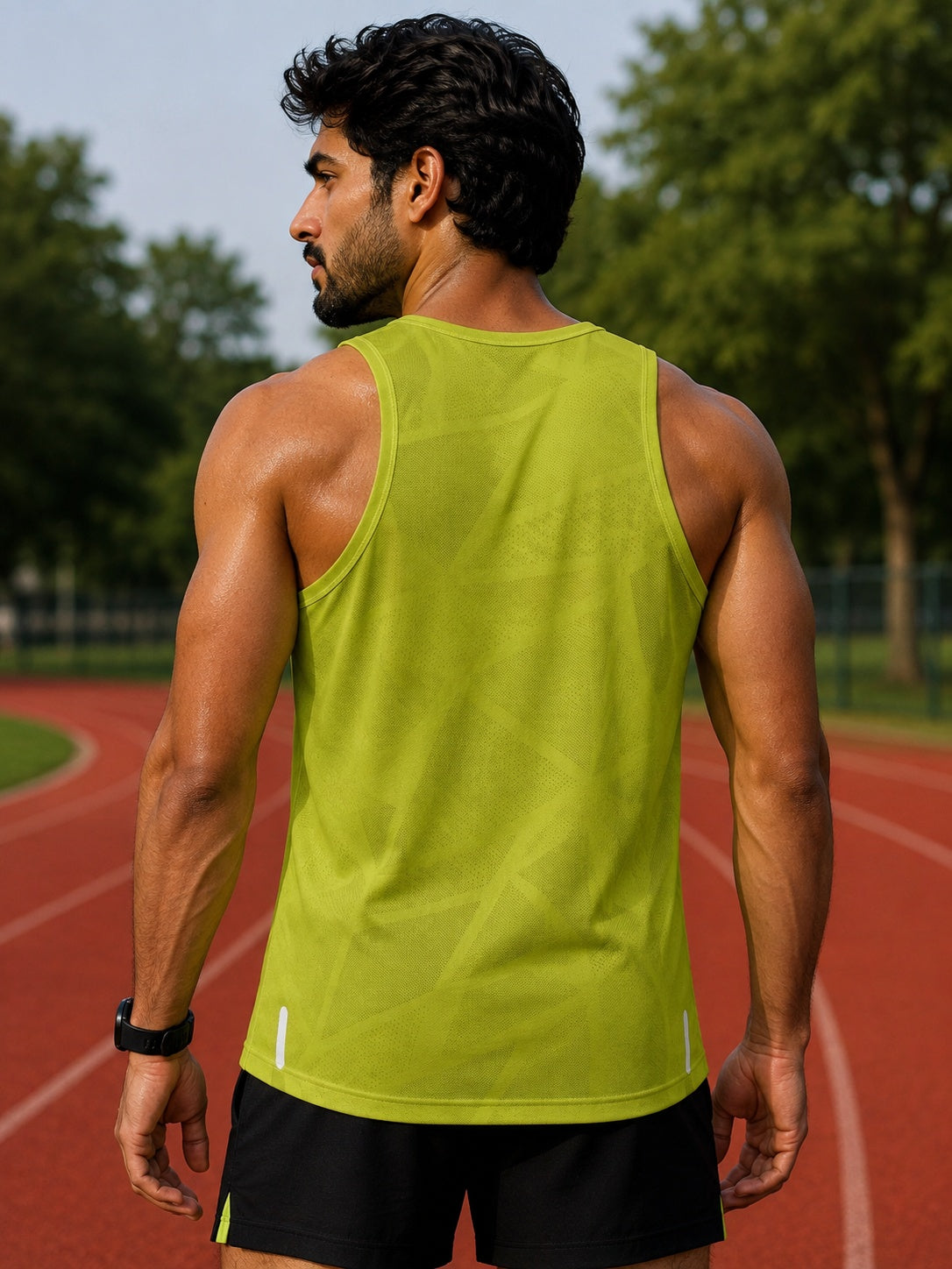 Olive Green Running Sando