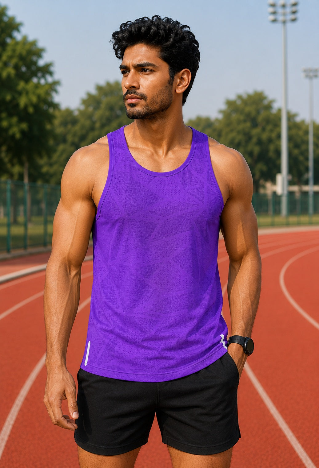 Purple Running Sando