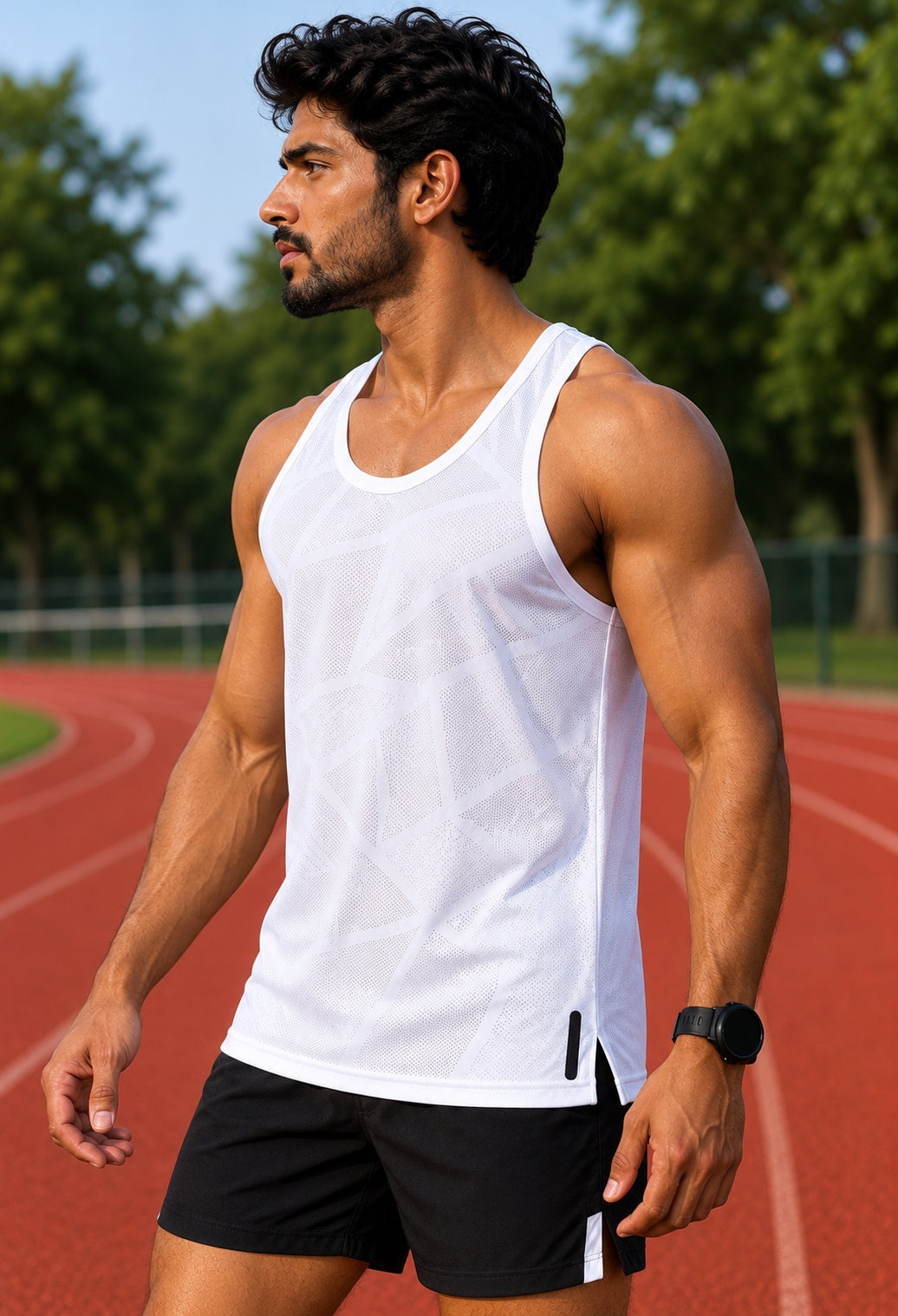 White Running Sando