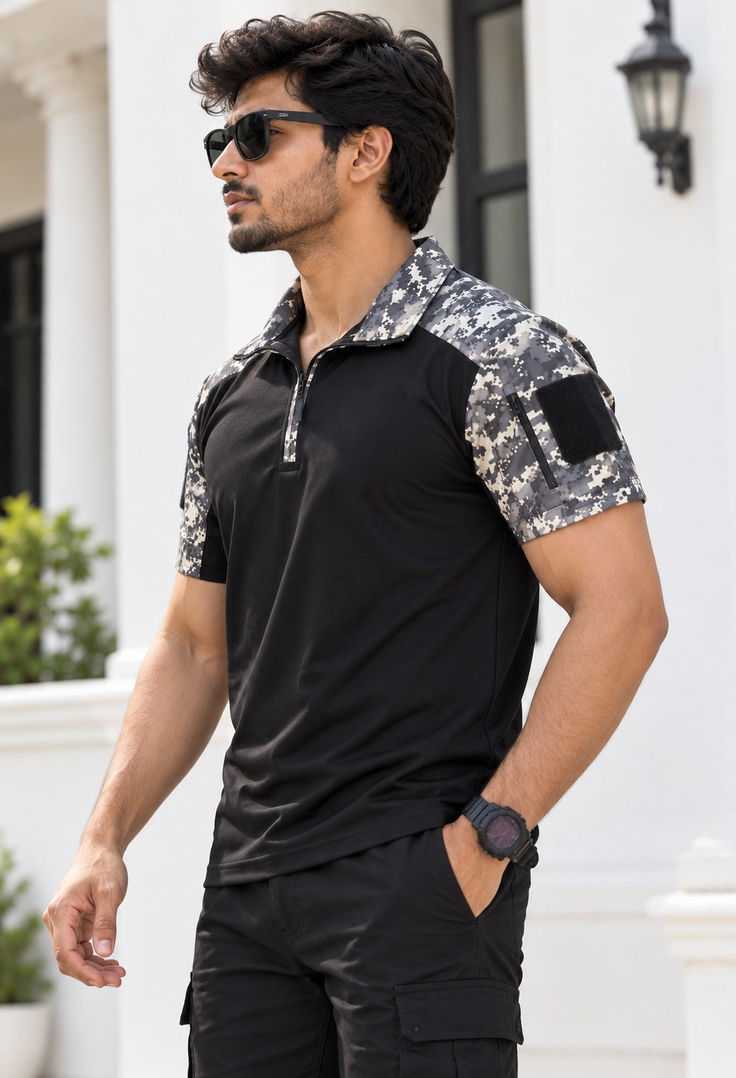 Airforce Black Camo T-Shirt