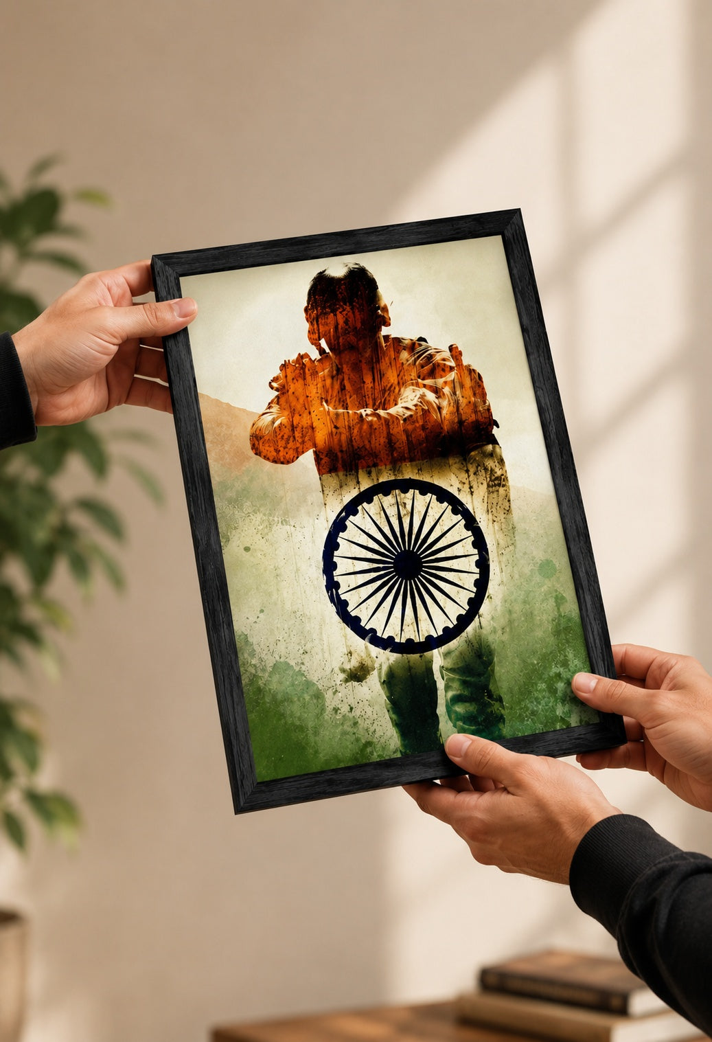 Bharat Shield Warrior Patriotic Frame