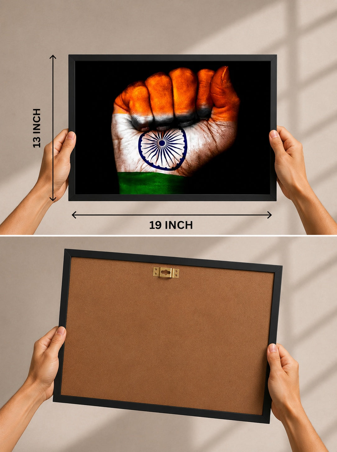Tiranga Power Fist Patriotic Frame