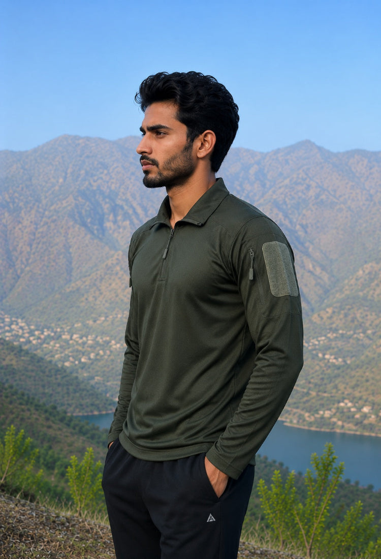 OG Full Sleeve Olive Sports T-Shirt