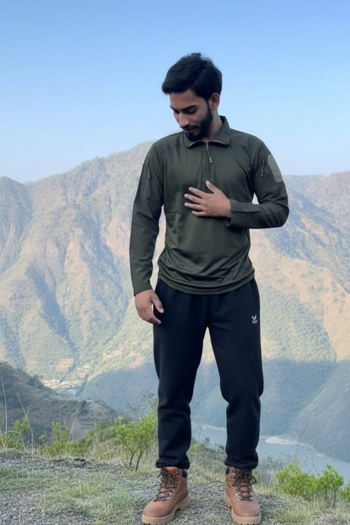 OG Full Sleeve Olive Sports T-Shirt