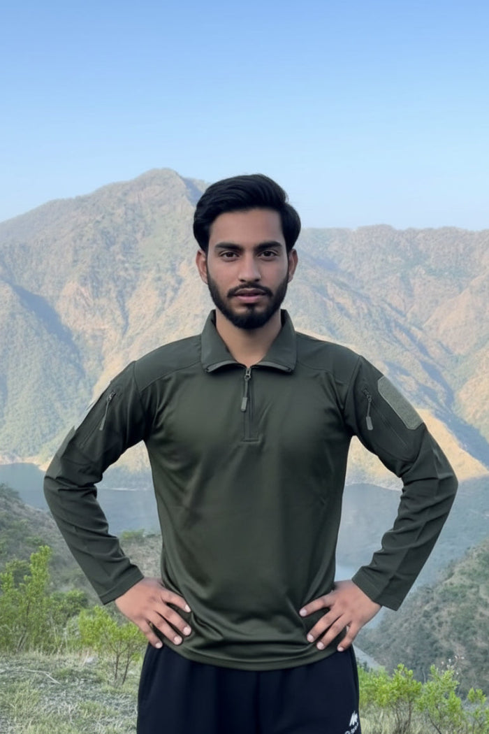 OG Full Sleeve Olive Sports T-Shirt
