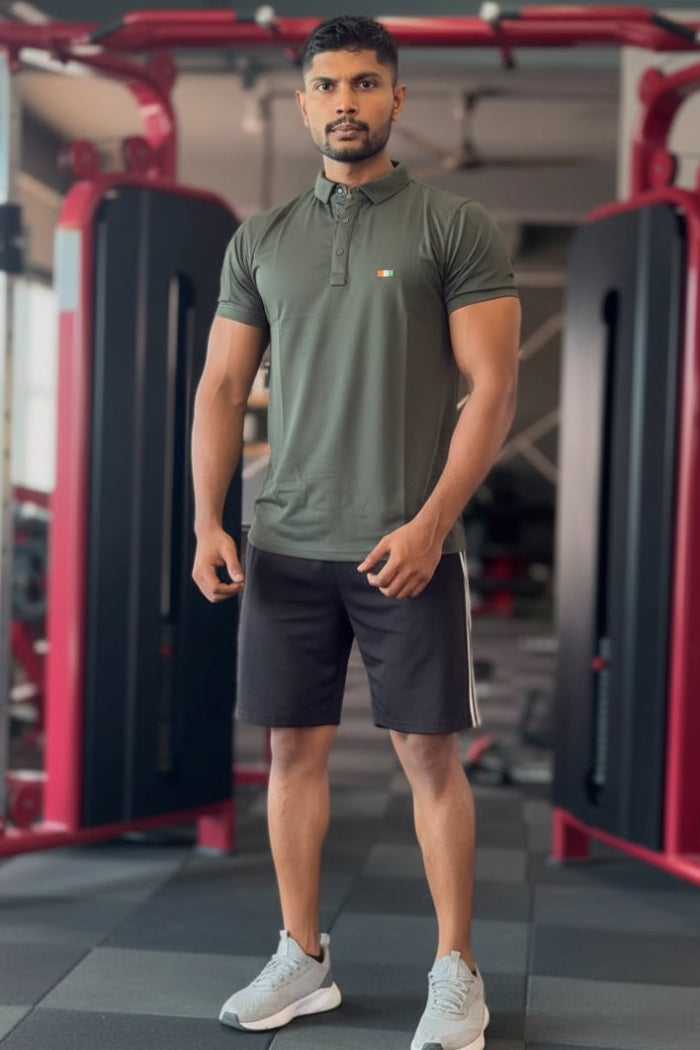 Imported Olive Green H/S Premium T-Shirt