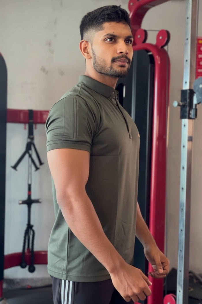 Imported Olive Green H/S Premium T-Shirt