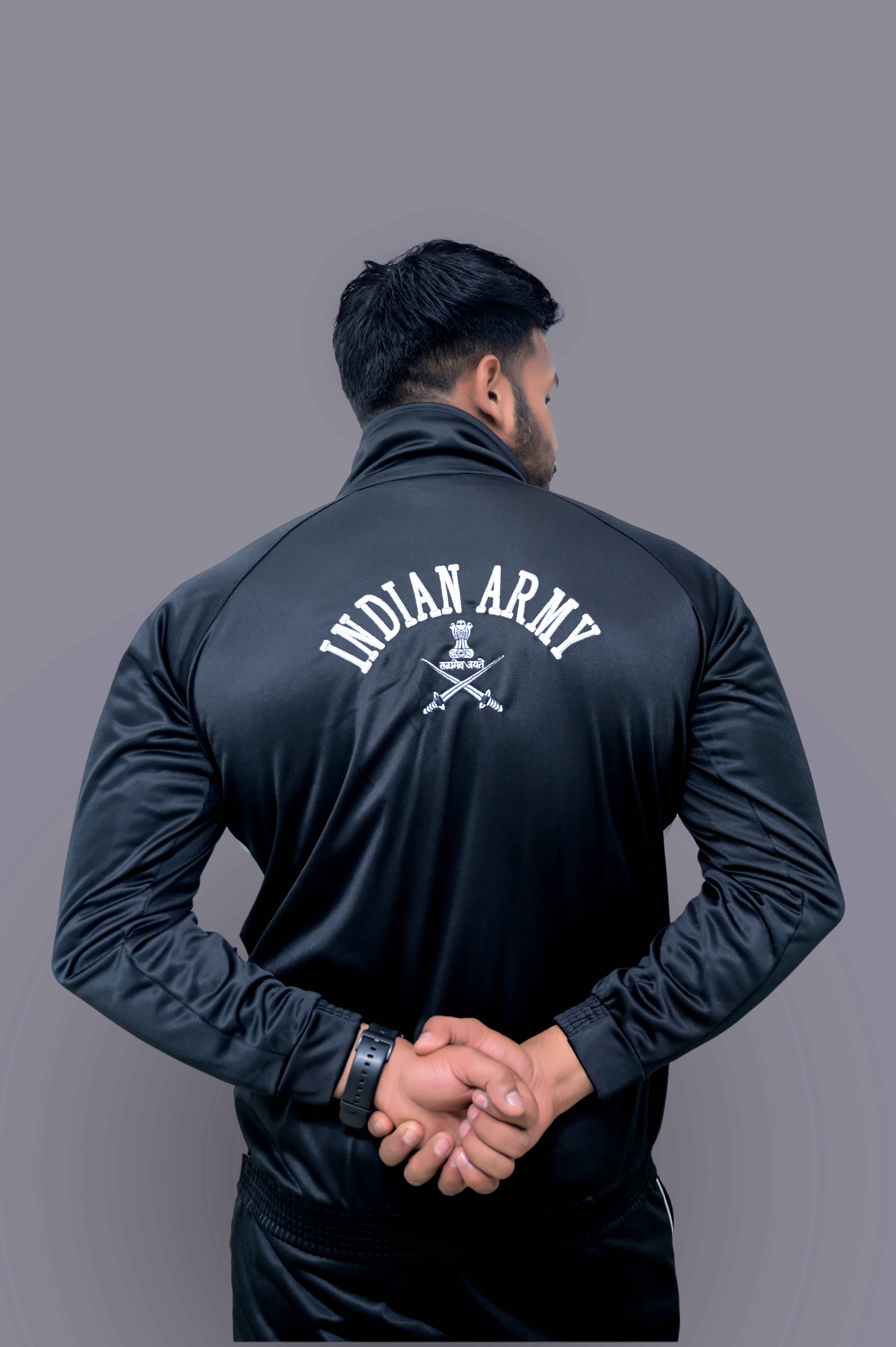 Indian Army Black White Track Suit
