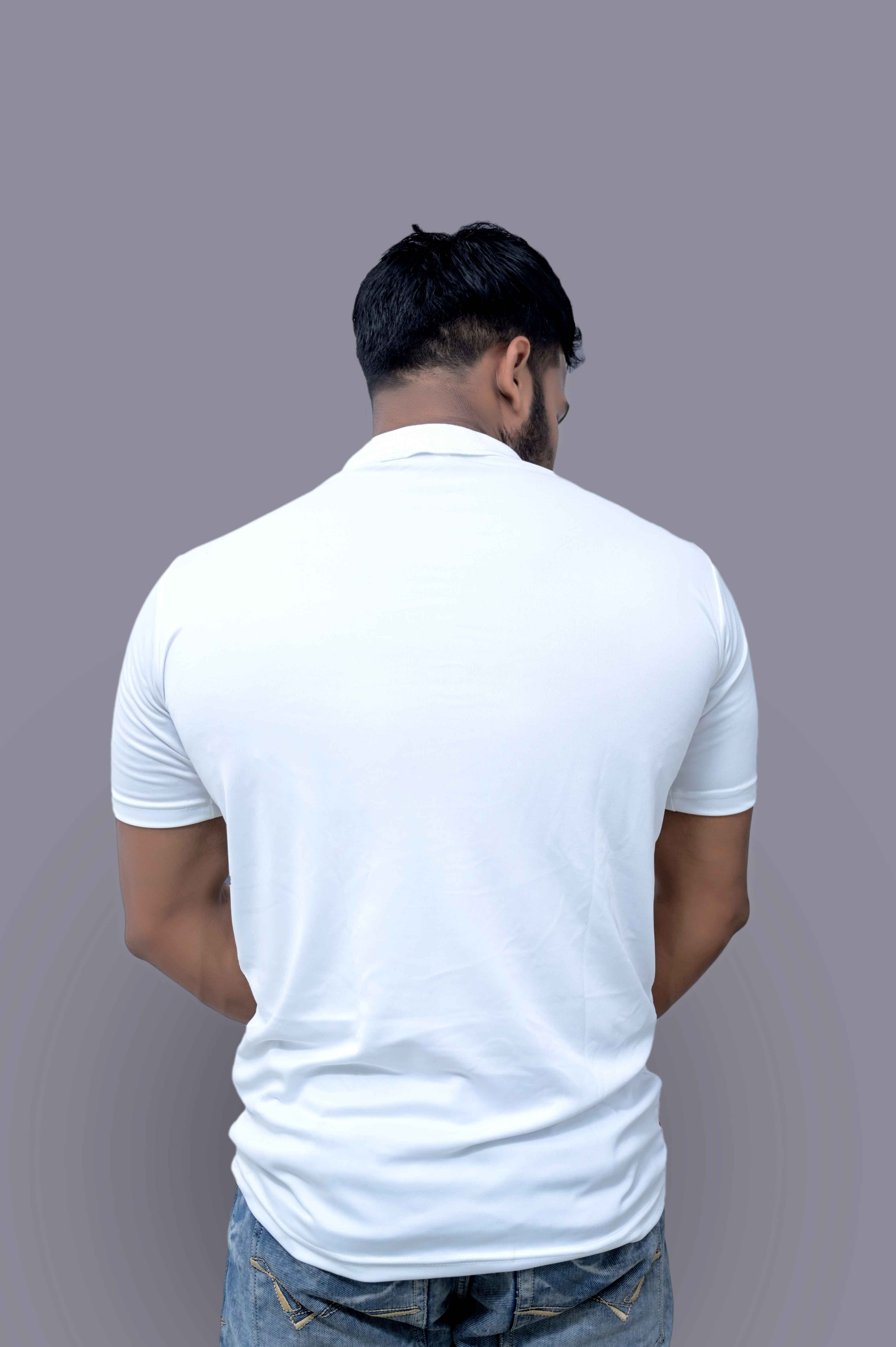 KHELO INDIA White Sports T-Shirts