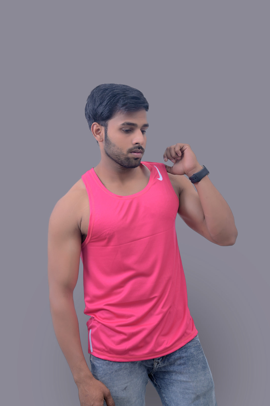 Pink Gym Fitness and Sports Vest