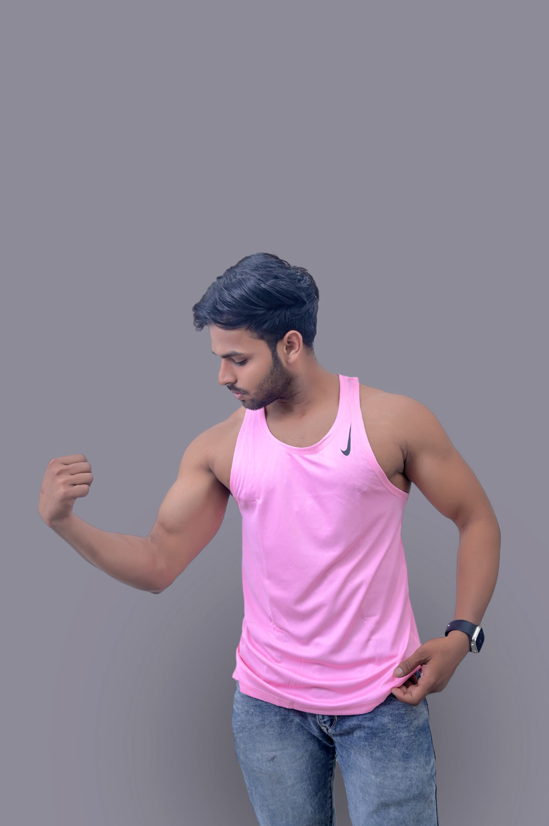 Baby Pink Gym Fitness and Sports Vest