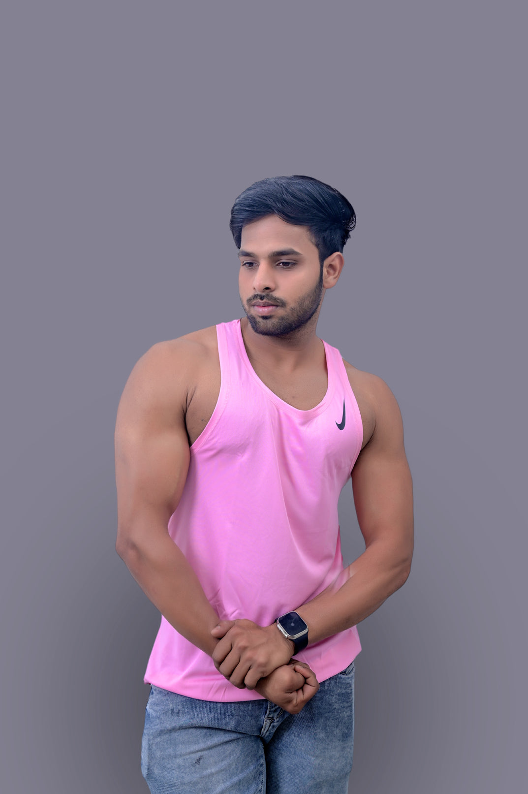 Baby Pink Gym Fitness and Sports Vest
