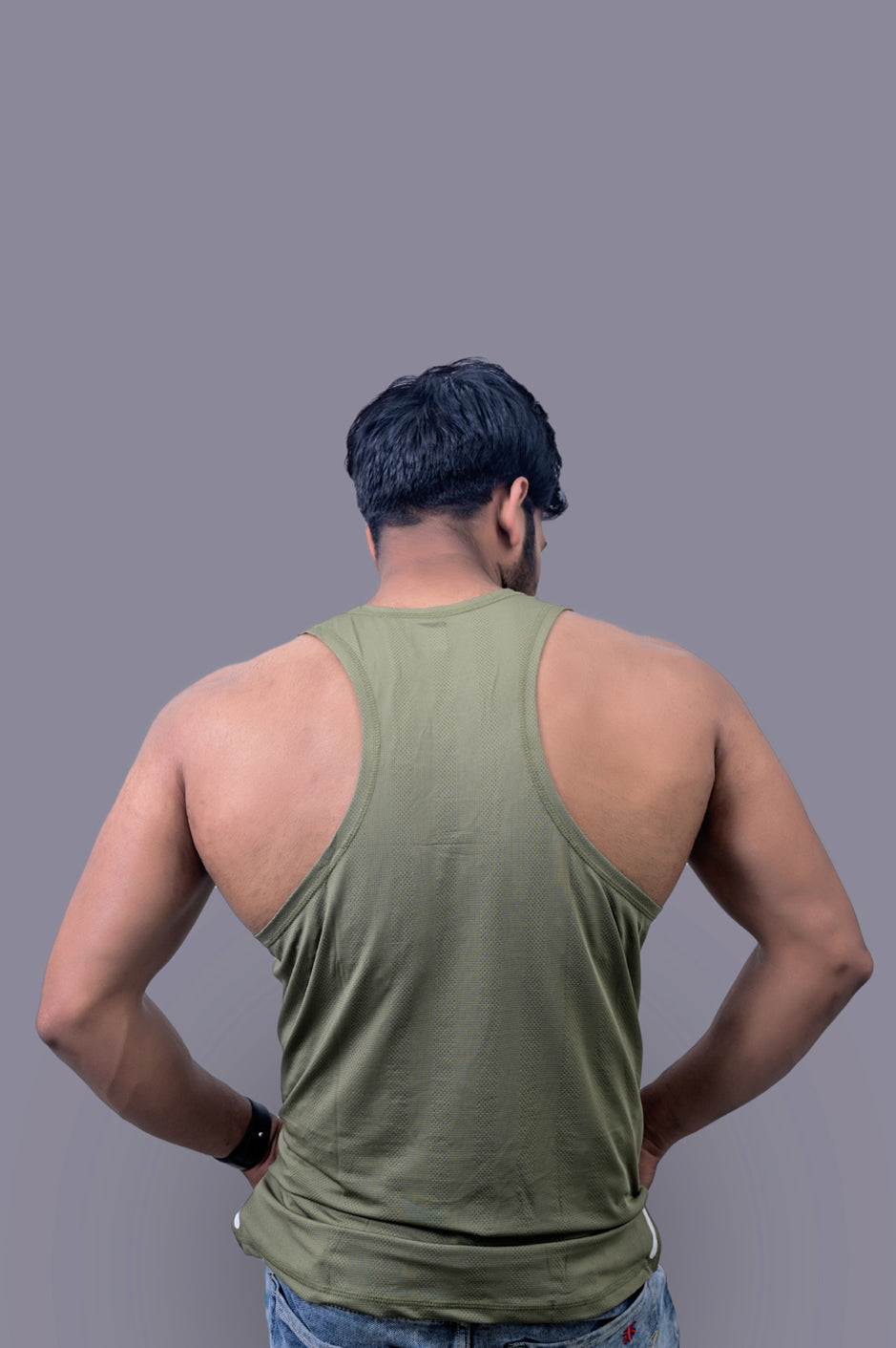 Green Laser Gym Fitness and Sports Vest