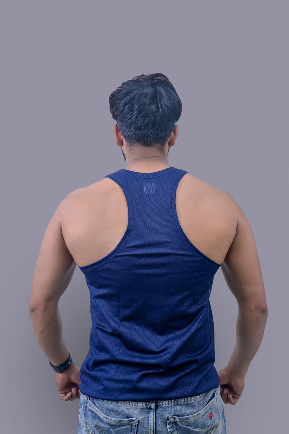 Khelo India Blue Sando Vest