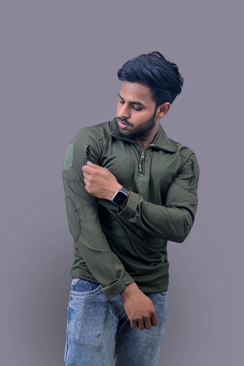 OG Full Sleeve Olive Sports T-Shirt