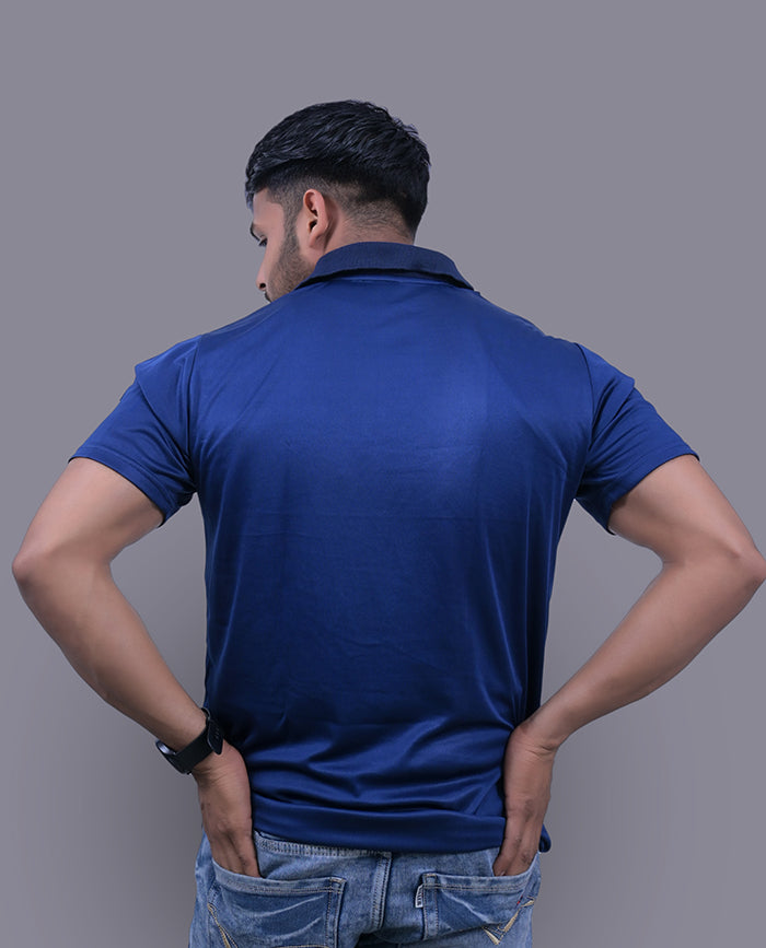 FIT INDIA Blue Half Sleeve T-Shirt