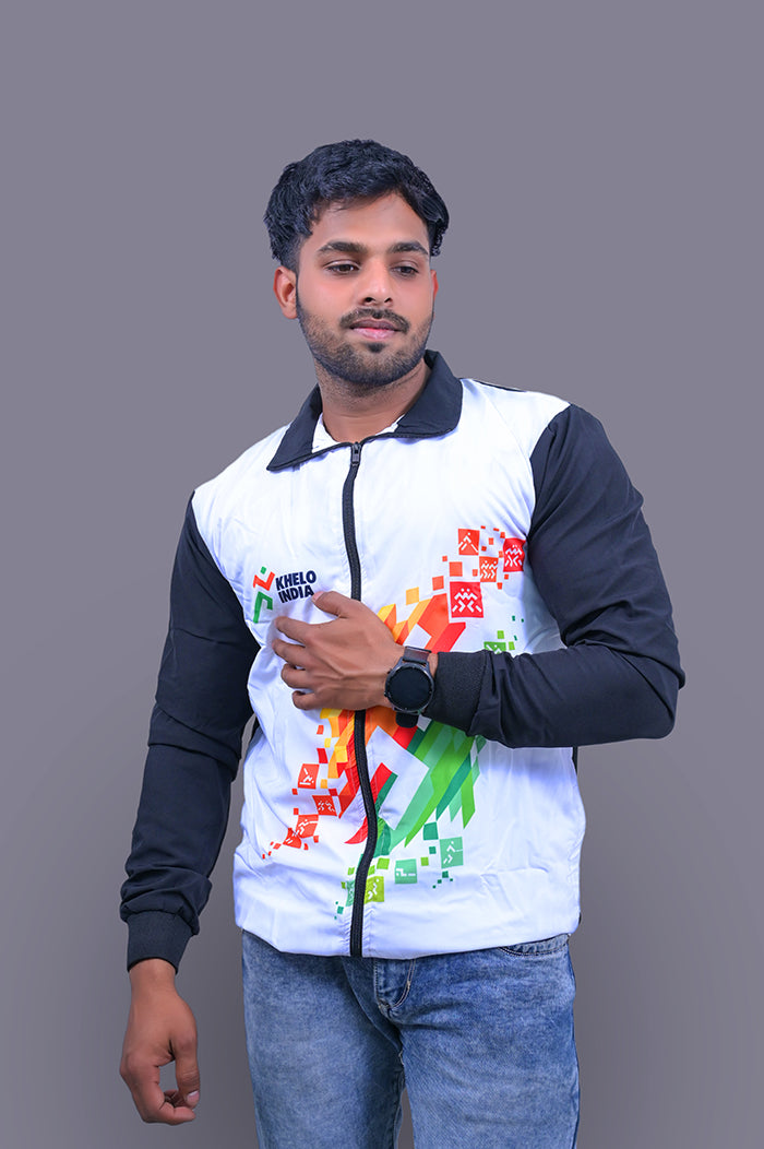 KHELO INDIA Full Sleeve Black Upper