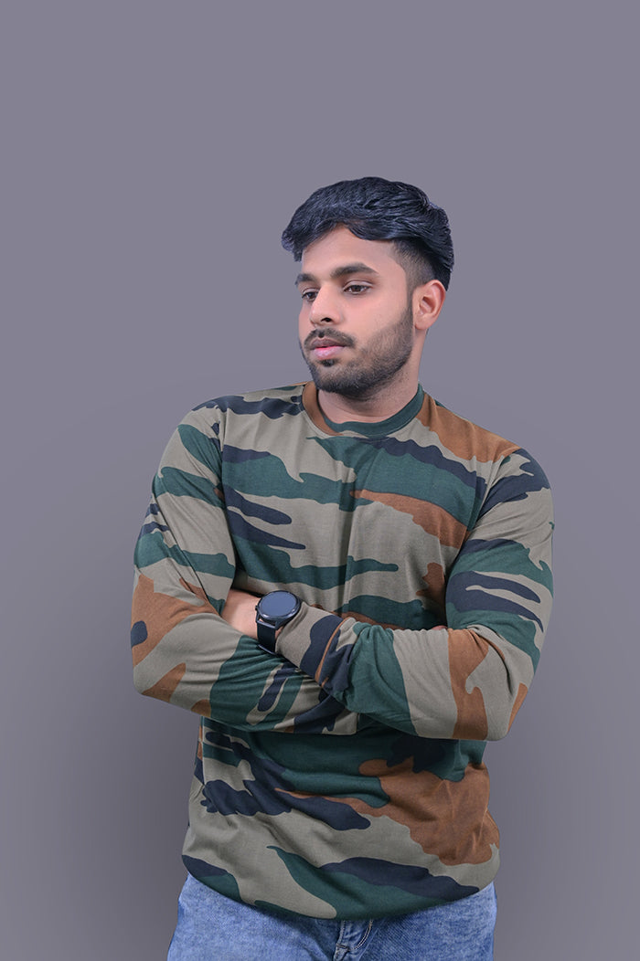 NAHAR Design Full Sleeve Cotton T-Shirt