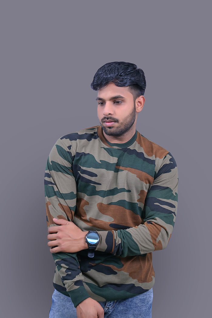 NAHAR Design Full Sleeve Cotton T-Shirt