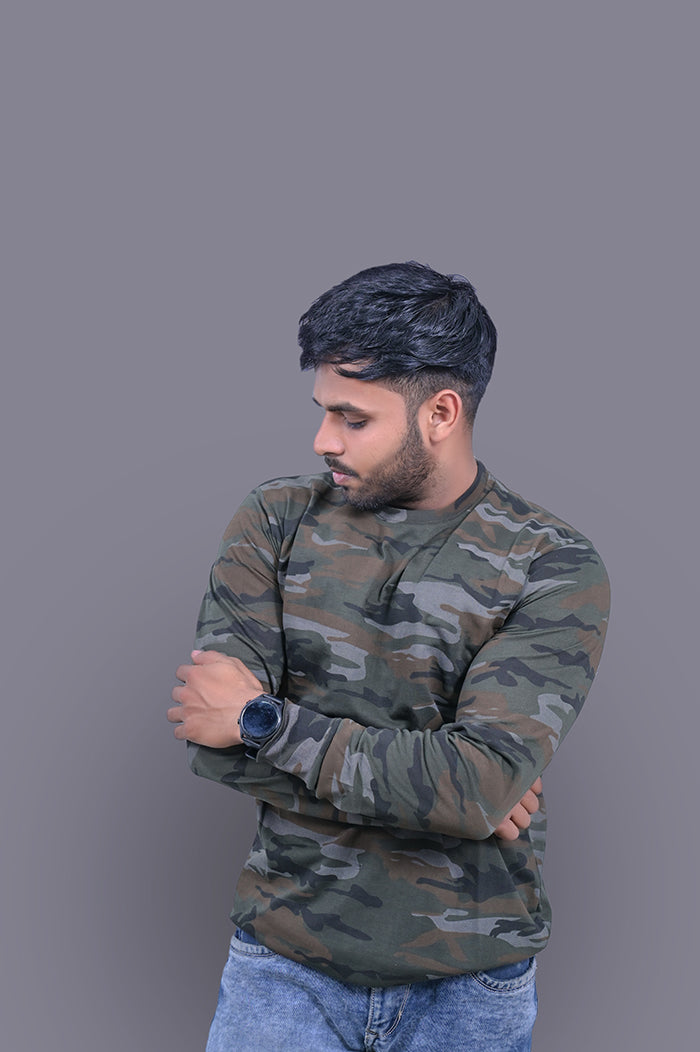 YODHA Full Sleeves Cotton T-Shirt